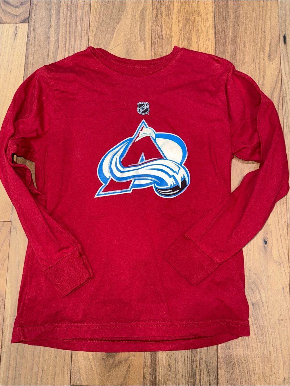 NHL Colorado Avalanche Burgundy Long-Sleeve Logo Tee
